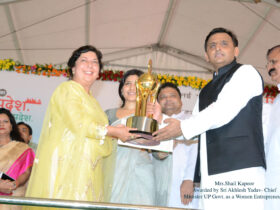 Cheif Minsiter UP Government Awarded Smt.Shail Kapoor Cheif Minsiter UP Government Awarded Smt.Shail Kapoor